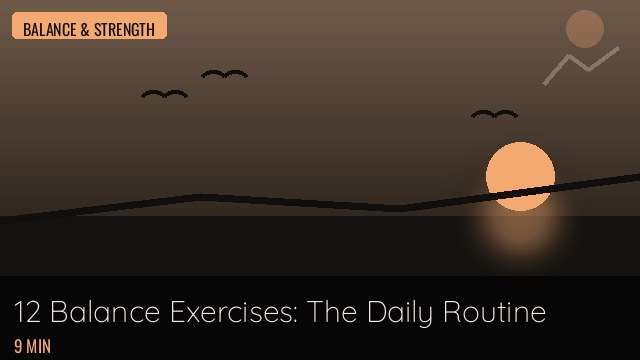 12 Balance Exercises for Seniors (DAILY ROUTINE)