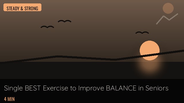 Single BEST Exercise to Improve BALANCE in Seniors