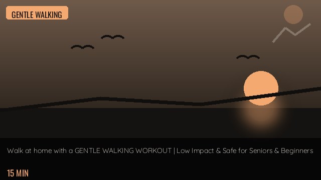Walk at home with a GENTLE WALKING WORKOUT | Low Impact & Safe for Seniors & Beginners